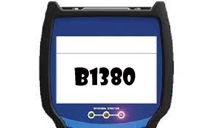 Código De Avería B1380 - Código De Falla Obd2. Diagnóstico, Causas, Soluciones.