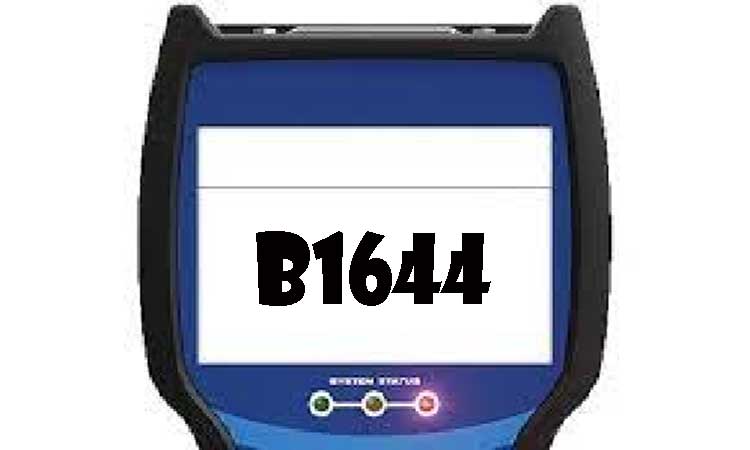 Código De Avería B1644 - Código De Falla Obd2. Diagnóstico, Causas, Soluciones.