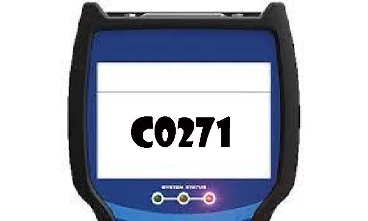 Código De Avería C0271 - Código De Falla Obd2. Diagnóstico, Causas, Soluciones.